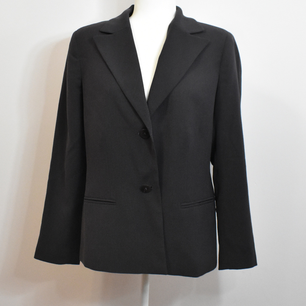 🚪Anne Klein Dark Purple Blazer Jacket Sz 12P